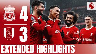 Mac Allister Endo amp Trent Score 4 FANTASTIC Goals Liverpool 43 Fulham  Extended Highlights [upl. by Adnocahs259]