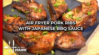 Air Fryer Pork Ribs with Bachans Japanese BBQ Sauce [upl. by Durwin]