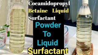 How To Make Cocamidopropyl Betaine liquid Liquid Surfactant cocamidopropylbetaine surfactant [upl. by Vowel]