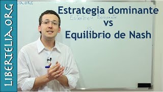 Estrategia Dominante VS Equilibrio de Nash  Teoría de Juegos  Economía  Libertelia [upl. by Dagney891]