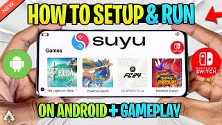 🔥 How To Setup SUYU Emulator Android  Best SettingsGameplay  New Nintendo Switch Emulator Android [upl. by Mimajneb]