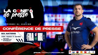 XV de France masculin  Annonce de la composition pour lIrlande [upl. by Annohsak]