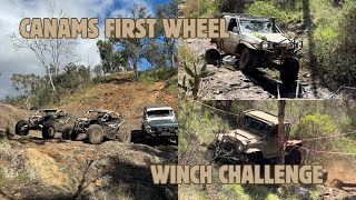 SSS WINCH CHALLENGE RND 1amp THE CANAMS FIRST WHEEL AT THE SPRINGS 4X4 PARK [upl. by Anerak308]