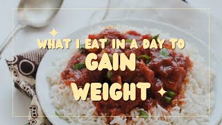 WHAT I EAT IN A DAY TO GAIN WEIGHT  DAY 4 [upl. by Santana107]