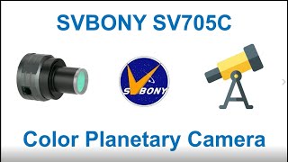 SVBONY SV705C Color Planetary CameraampEAAFull Review [upl. by Goeger407]