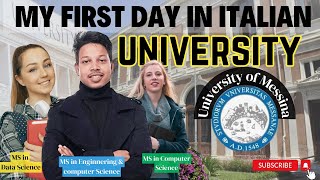 ITALIAN UNIVERSITY vlog 202425  My FIRST DAY at Italian University  University of messina italy [upl. by Einaj11]