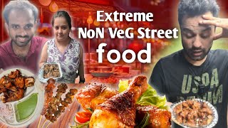 Gurgaons EXTREME Night Food Market with 1000 Nonveg and Veg Carts Street Food India [upl. by Ueik]