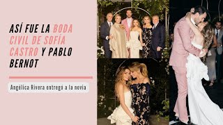 Así fue la boda civil Sofía Castro y Pablo Bernot [upl. by Anovad]