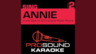 Its the HardKnock Life In the Style of Annie Cast 2014 Karaoke with Background Vocal [upl. by Cocks247]