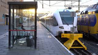 Trein en busstaking in Groningen rustig verlopen [upl. by Ahseikram]