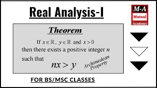 Archimedean Property  Archimedean Theorem in Real Analysis 1  For BSMSC Clasees [upl. by Fenton]