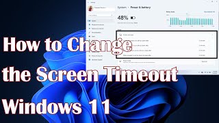 How to Change the Screen Timeout in Windows 11 [upl. by Anisirhc600]