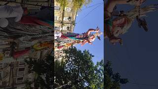 Wait for the end  Khetwadicha mahaganpati 47 feet 2024 ganpativisarjan viral explore [upl. by Luhe]