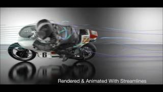 CFD Simulation of John Player Norton Motorcycle [upl. by Remat]