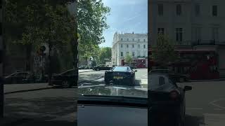 Exploring Belgravia Square Behind the Wheel of a Black Ferrari in Central London [upl. by Sigfried]