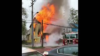 Fully involved house fire [upl. by Mcgannon]