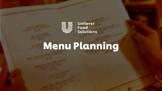 Menu Planning  Chefmanship Academy [upl. by Stav132]