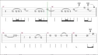 Guns N Roses  November Rain Guitar Solo TabBackingtrack [upl. by Levitan]