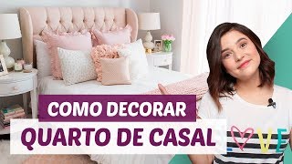 COMO DECORAR QUARTO DE CASAL  DicaDaPâ [upl. by Yenwat]