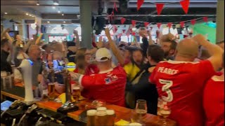 NOTTINGHAM FOREST FANS CELEBRATE BEING PROMOTED TO THE PREMIER LEAGUE [upl. by Aerdnahs]