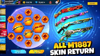 All M1887 Skin Return Event🥳🤯  free fire new event  FF NEW EVENTS Upcoming events in Free FIRE [upl. by Lyford773]