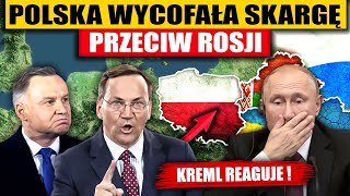 POLSKA WYCOFAŁA SKARGĘ PRZECIWKO ROSJI  NATYCHMIASTOWA REAKCJA KREMLA [upl. by Pierro]