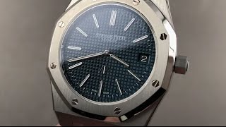 Audemars Piguet Royal Oak quotJumboquot ExtraThin 15202STOO1240ST01 Audemars Piguet Watch Review [upl. by Eem101]