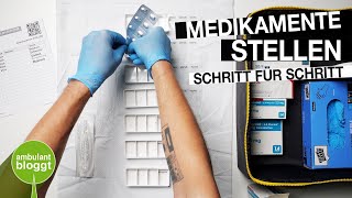 Medikamente stellen im Wochendispenser  Medikamentenlehre [upl. by Idnahs]