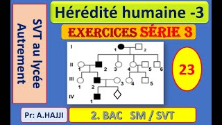 Hérédité humaine 3 Exercices Mucoviscidose  Maladie de Huntington  Myopathie de Duchenne [upl. by Odrareg]