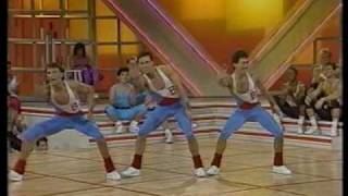 The 1987 Crystal Light National Aerobic Championship team competition The San Francisco Bay Club [upl. by Akemad]