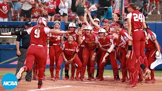 Oklahoma vs Texas 2022 Womens College World Series finals Game 2 highlights [upl. by Nahtahoj]