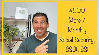 500 Extra Per Month for Social Security SSDI SSI Low Income Seniors [upl. by Mirna]