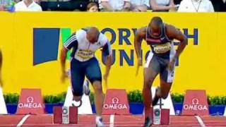 Asafa Powell Slow Motion Sprint 100m [upl. by Amalea]