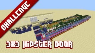 Minecraft Challenge 3x3 Hipster door [upl. by Adamek]