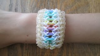 Rainbow Loom Lacelet Bracelet Original Design [upl. by Nwahsar982]