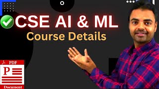 CSE AI amp ML Course Details in Hindi All Subjects Hard Subjects of CSE AI amp ML Syllabus CSE jee [upl. by Pryce]