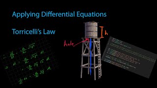 Modelling with differential equations  Torricellis Law [upl. by Otilia]