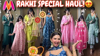 MYNTRA Rakhi Special😍HUGE Myntra Kurta Sets Haul💕5080 Off😍  Rupal Yadav [upl. by Lisetta466]