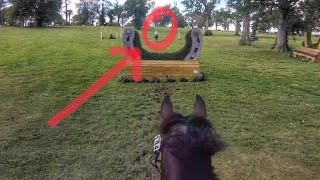 Helmet Cam Munson Slew Preliminary Horse Championship  2019 American Eventing Championships [upl. by Eural34]