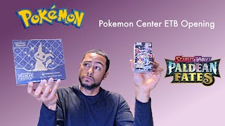 Pokemon Center Paldean Fates ETB VS Shiny Treasures EX Pack Opening [upl. by Carolyn406]