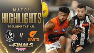 Collingwood v GWS Giants Highlights  Preliminary Final 2023  AFL [upl. by Ahrat]