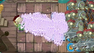 PvZ 2 100 Plants  All Plants Max Level Vs 100 Gargantuar Pirate Zombies  Who will win [upl. by Aliac]