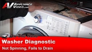 Frigidaire Washer Repair  Not Spinning and Fails To Drain  Drain Pump [upl. by Edlyn]