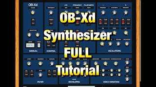 OBXd  Oberheim OBX Based Synth  Everything You Need to Know  Full Tutorial for the iPad [upl. by Selohcin]