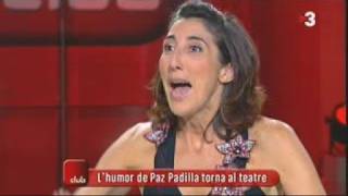 TV3  El club  Paz Padilla parla en català [upl. by Ciardap]