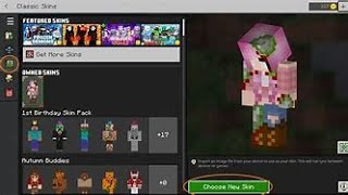 How to get skin on skindex Minecraft bedrock [upl. by Anoy]