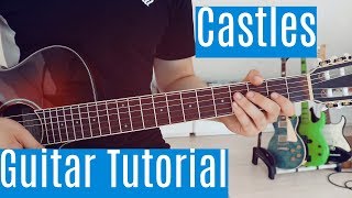 Castles  Freya Ridings  Guitar TutorialLesson  Easy How To Play Chords [upl. by Adlaremse]