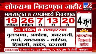 Lok Sabha Election 2024 Date Announced महाराष्ट्रात 5 टप्प्यांमध्ये निवडणूक4 जून लोकसभेच्या निकाल [upl. by Irehs992]