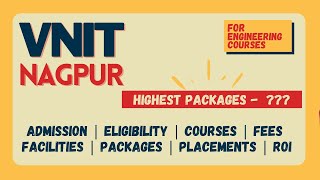 VNIT Nagpur  Full Review 2021  Admission amp Eligibility  Courses amp Fees  Placements amp Packages [upl. by Harad273]