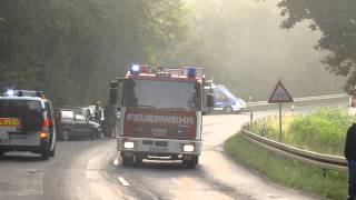 Feuerwehr Oberzeuzheim LF86  DLRG Limburg MTW [upl. by Anirbys]